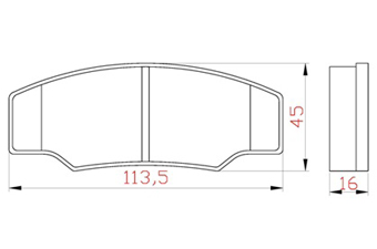 Compatible Brake Pads SC-0640-00