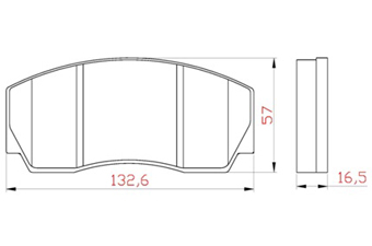 Compatible Brake Pads SC-0908-00