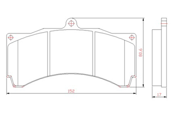 Compatible Brake Pads SC-0914-00